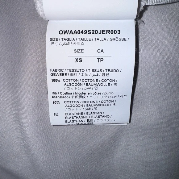 Off-White White Short Sleeve Tee - Picture 7 of 9